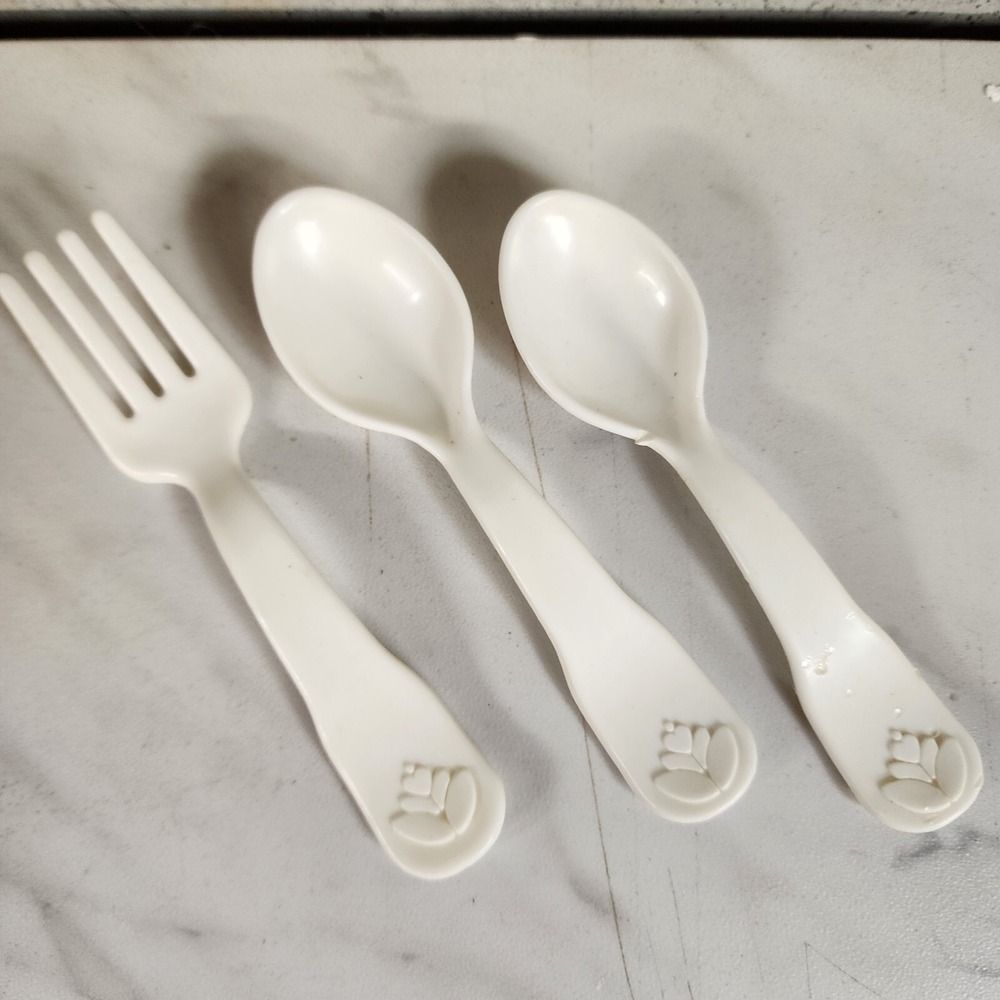 Fisher Price Fun Food Pick One‎ Part Silverware Dishes Fork Spoon Utensil